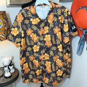 San Diego Padres 2025 Aloha Shirt Giveaway BDA Sports Floral Shirt XL NWOT